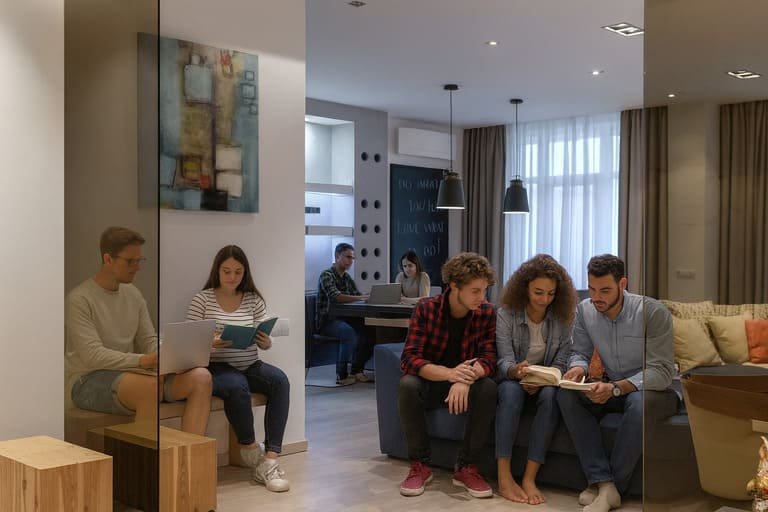 Estudiantes de inglés en Irlanda comparando opciones de cursos y agencias