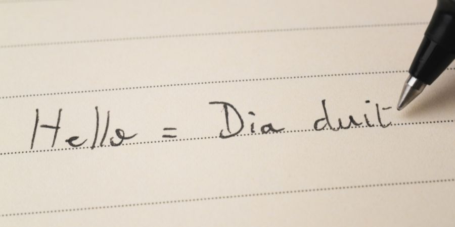 escritura Idioma Irlandés